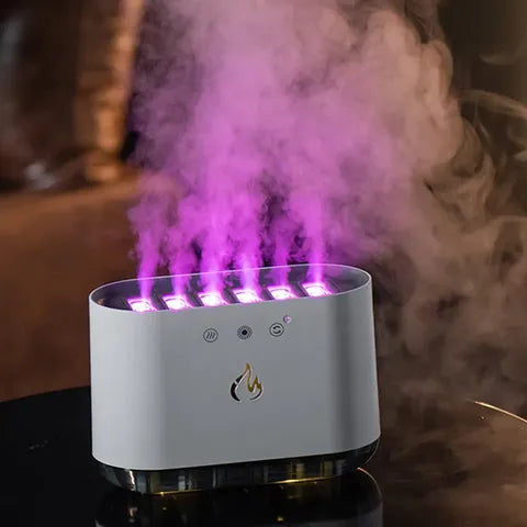 Diffuseur à Effet Flamme avec Cristaux de Sel