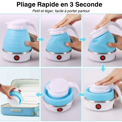 Cafetière En Bouilloire Électrique Pliable 800ml