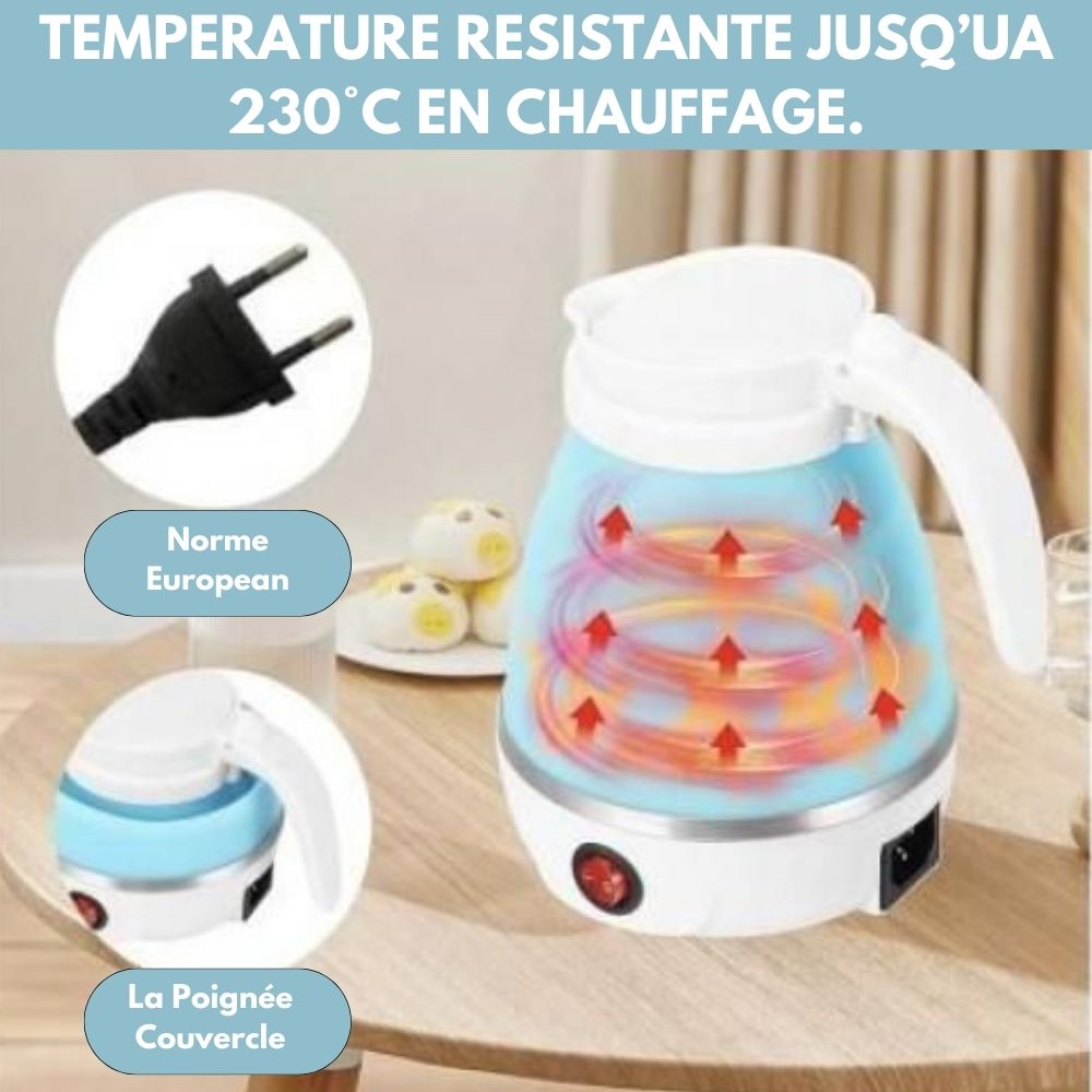 Cafetière En Bouilloire Électrique Pliable 800ml