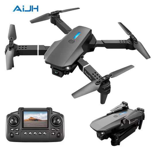 Mini Drone Professionnel E88 4K HD, Caméra Aérienne WiFi Et Pliable