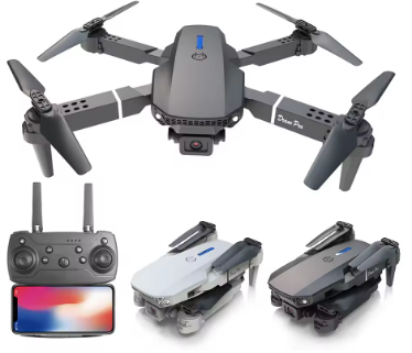 Mini Drone Professionnel E88 4K HD, Caméra Aérienne WiFi Et Pliable